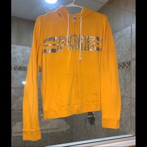 BRAND NEW NEVER WORN YELLOW VICTORIA SECRET ZIP-UP JACKET